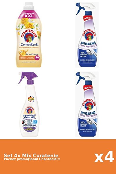 Chanteclair Set 4 Mix Curatenie Chanteclair: Portocale, Parfumat, Mosc Alb