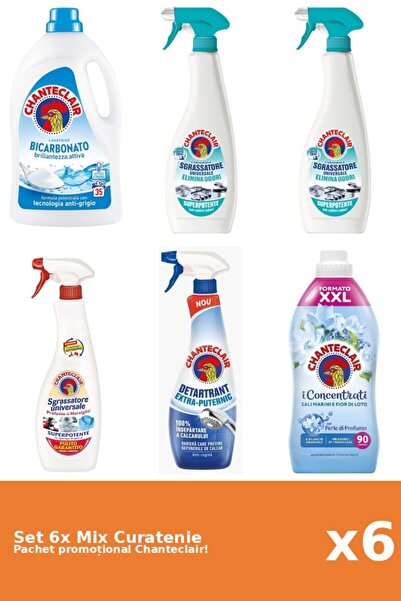 Chanteclair Set of 6 Chanteclair Cleaning Mix: Bicarbonate, Lotus, Strong, An...