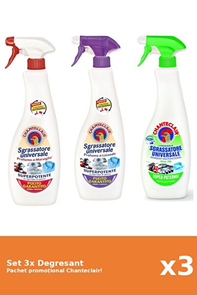 Chanteclair Set 3 Chanteclair Degreaser: Lemon, Marseille, White Musk