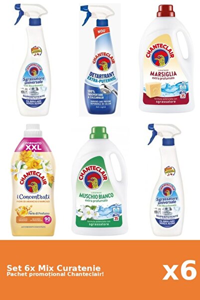 Chanteclair Set of 6 Chanteclair Cleaning Mix: Bicarbonate, Orange, Strong, W...