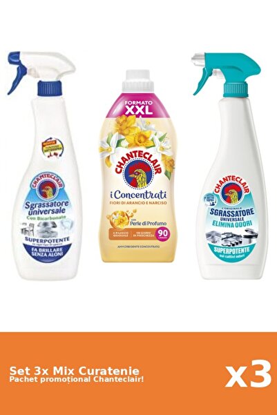 Chanteclair Set 3 Mix Curatenie Chanteclair: Bicarbonat, AntiMiros, Portocale