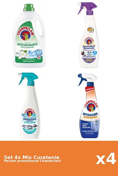 Chanteclair Set of 4 Chanteclair Cleaning Mix: Anti-Odor, Rapid, White Musk