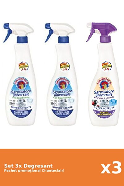 Chanteclair Set 3 Degresant Chanteclair: Bicarbonat, Lavanda