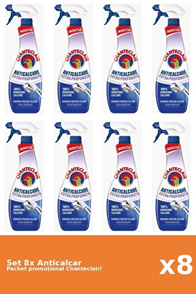 Chanteclair Set 8 Chanteclair extra-scented anti-limescale degreaser, 625 ml