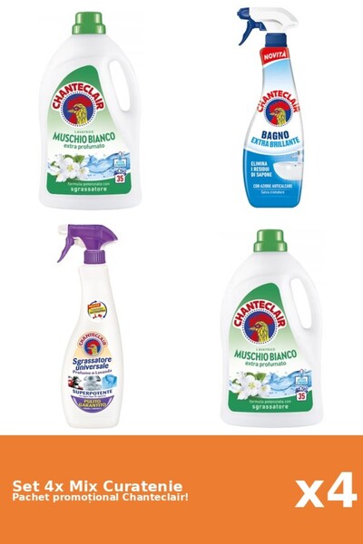 Chanteclair Set 4 Mix Curatenie Chanteclair: Clasic, Lavanda, Mosc Alb