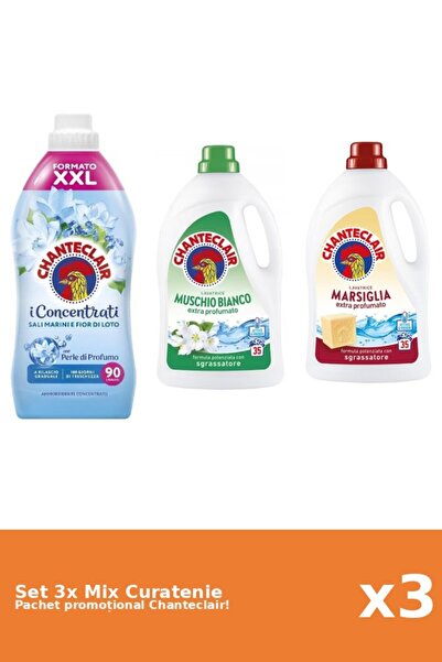 Chanteclair Set 3 Mix Curatenie Chanteclair: Lotus, Marsilia, Mosc Alb