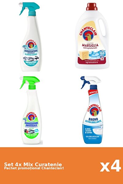 Chanteclair Set 4 Mix Curatenie Chanteclair: Lamaie, AntiMiros, Clasic, Marsilia