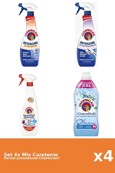 Chanteclair Set of 4 Chanteclair Cleaning Mix: Lotus, Rapid, Marseille, Perfumed