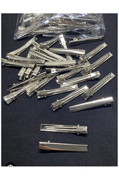 Esram Butik Metal Clasp Buckle, Alligator Clasp 50 Pieces 4.5 cm Clip Clasp