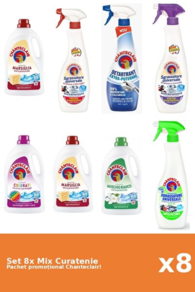 Chanteclair Set 8 Mix Curatenie Chanteclair: Lamaie, Color, Puternic, Mosc Al...
