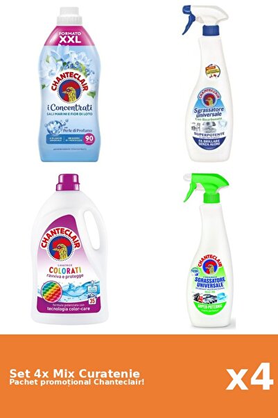 Chanteclair Set 4 Mix Curatenie Chanteclair: Bicarbonat, Lotus, Lamaie, Color