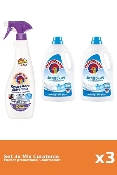 Chanteclair Set 3 Mix Curatenie Chanteclair: Bicarbonat, Lavanda
