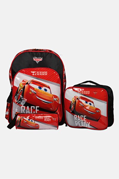 Disney Pixar Kids Boy 3 Pieces Race Ready School Set, Multicolor