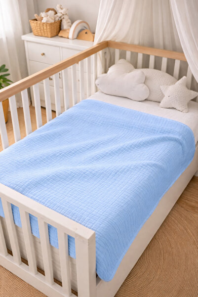 Sabia 100% Cotton 4 Layer Muslin Baby Blanket & Cover 100X160 cm