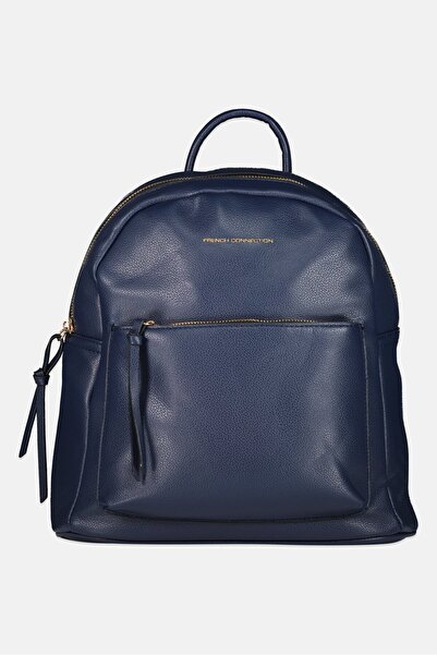French Connection Women Brand Logo Backpack, Navy