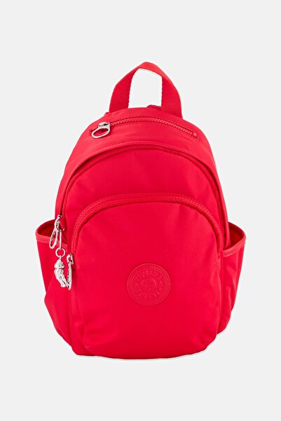 Kipling حقيبة ظهر نسائية بشعار ماركة، 28 سم ارتفاع × 21 سم طول × 13.5 سم عرض،...