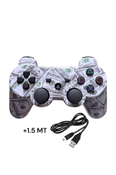 CRK TECH Ps3 Dual-shock Gamepad Yeni Nesil Kol Desenli Controller Joystıck PC...