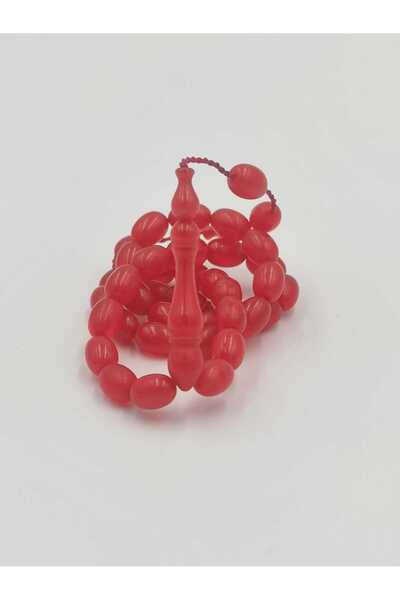 ALTUNTAŞ Master Crafted Fire Amber Prayers Beads 6 * 9 mm with Barley Cutting...