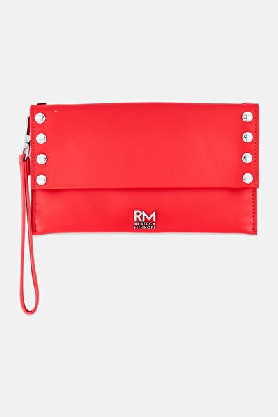 REBECCA MINKOFF Women Brand Logo Clutch Purses, Red