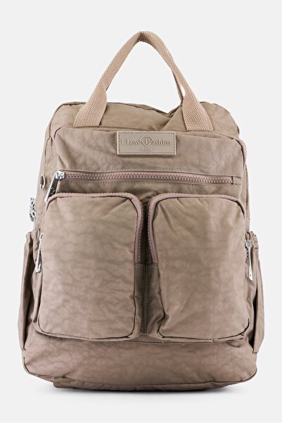 I Love Fashion Women Ivy Backpack, Taupe