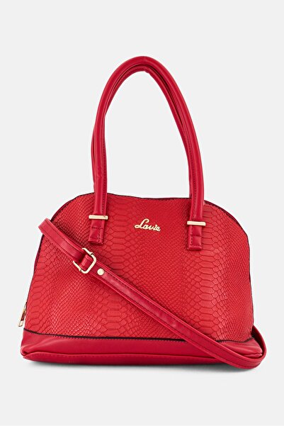 Lavie Women Animal Print Handbag, Red