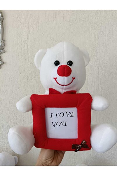 TrendTopic Plush Bear Framed Gift 30 cm