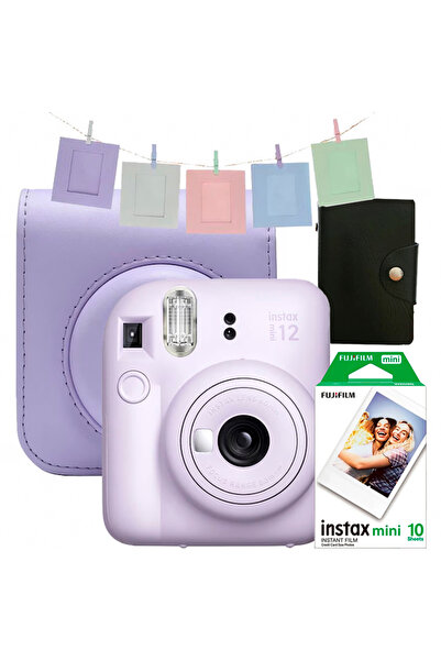 Fujifilm Комплект за фотоапарат за моментални снимки Instax Mini 12 Mega - ор...