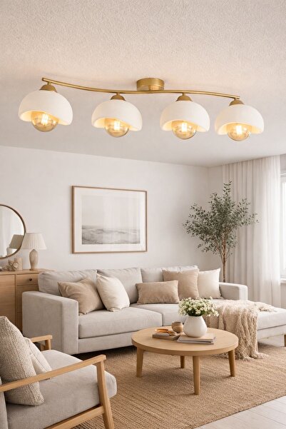 EDESİNG Moonlight 4 lü Bohem Tavan Avizesi ( AMPÜL HEDİYE )