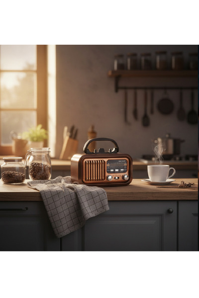Primo Plus A unique audio experience with a vintage touch: Your ideal radio for home and travel USB 32214."