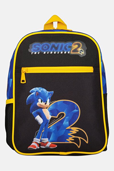 Sonic Kids Boy The Hedgehog Characters Backpack, Black