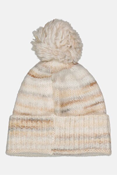 French Connection Women Textured Beanie Cap, Multicolor