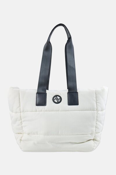 Adrienne Vittadini Women Brand Logo Tote Bag, White