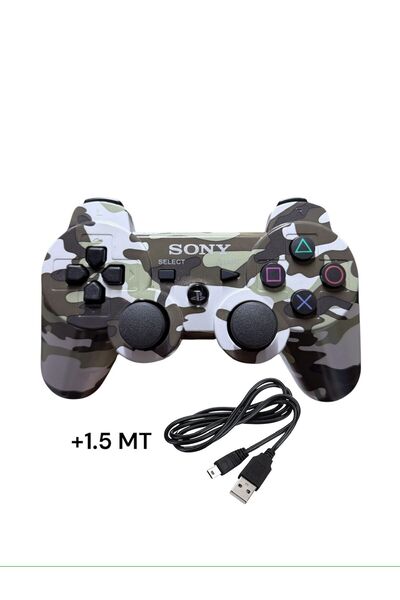 CRK TECH Ps3 Dual-shock Gamepad Yeni Nesil Kol Desenli Joystıck Oyun Kolu PC ...