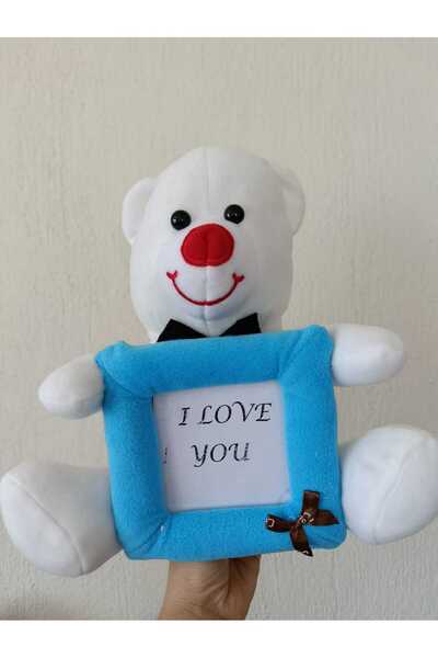 TrendTopic Plush Bear Framed Gift 30 cm