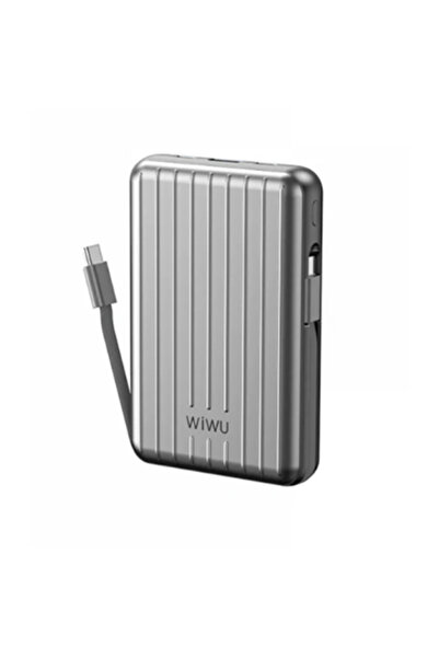 WIWU Trunk Series 10000mAh Magnetic Wireless Power Bank 22.5W Fast Charging Blue