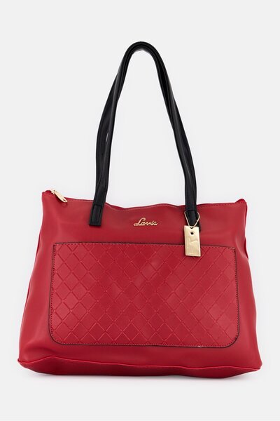 Lavie Women Brand Logo Tote Bag, Red