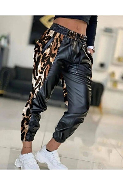 Kanonik Education Γυναικείο δερμάτινο παντελόνι με ελαστική μέση και πόδι στο...