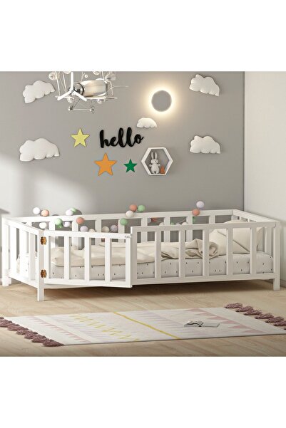 özgürce Beyaz Kapılı Montessori Yatak 90x190, Sağlıklı ve Konforlu Uyku Keyfi