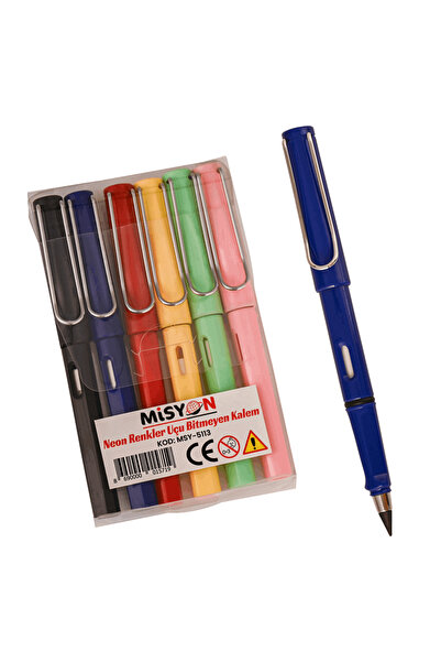 Ozzy قلم UCU غير قابل للنهاية بألوان حيوية 6 قطع