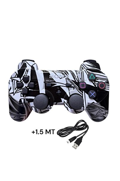 CRK TECH Ps3 Dual-shock Gamepad Yeni Nesil Kol Desenli Controller Oyun Kolu P...