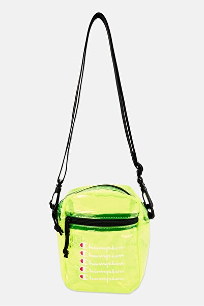 Champion Men Brand Logo Cross Body Bag, Lime Green