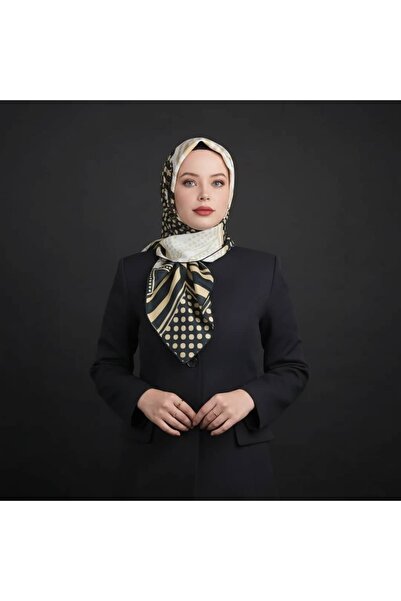 TAMA Puantiye ve Çizgili Eşarp