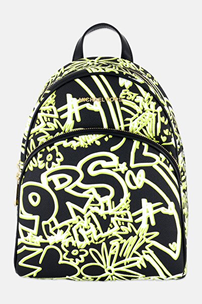 Michael Kors Women Allover Print Backpack 30 H x 25 L x 14 w cm, Black