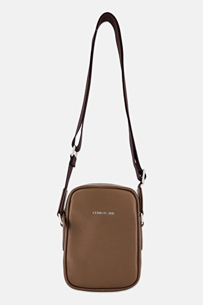 Cerruti 1881 Men Brand Logo Cross Body Bag, Brown