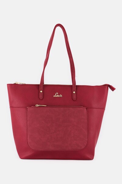 Lavie Women Brand Logo Tote Bag, Red
