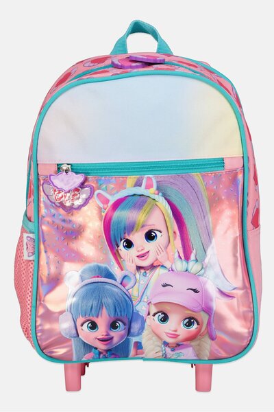 Cry Babies Kids Girl Graphic Print Backpack, Pink