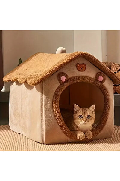 SMANIA FluffHut™ plush pet bed house