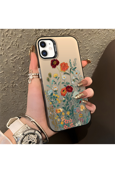 Hontinga حافظة هاتف آيفون 12 ميني متوافقة مع الحواف السيليكونية الصلبة والمضا...