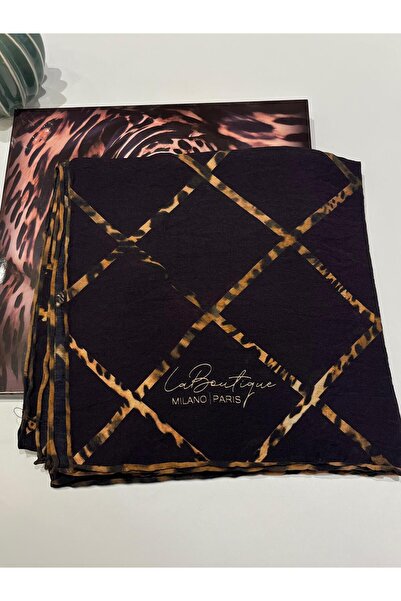 La Boutique Eşarp La Boutique Güz/Yaz Serinliği Leopar Desenli Eşarp