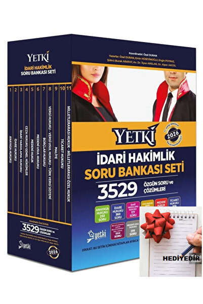 Yetki Yayıncılık İdari Hakimlik Soru SETİ (NOT DEFTERİ HEDİYEDİR)